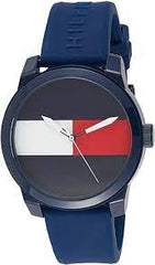 Tommy Hilfiger Men’s Quartz Silicone Strap Blue Dial 42mm Watch 1791322