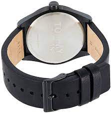 Tommy Hilfiger Men’s Quartz Leather Strap Black Dial 42mm Watch 1791773