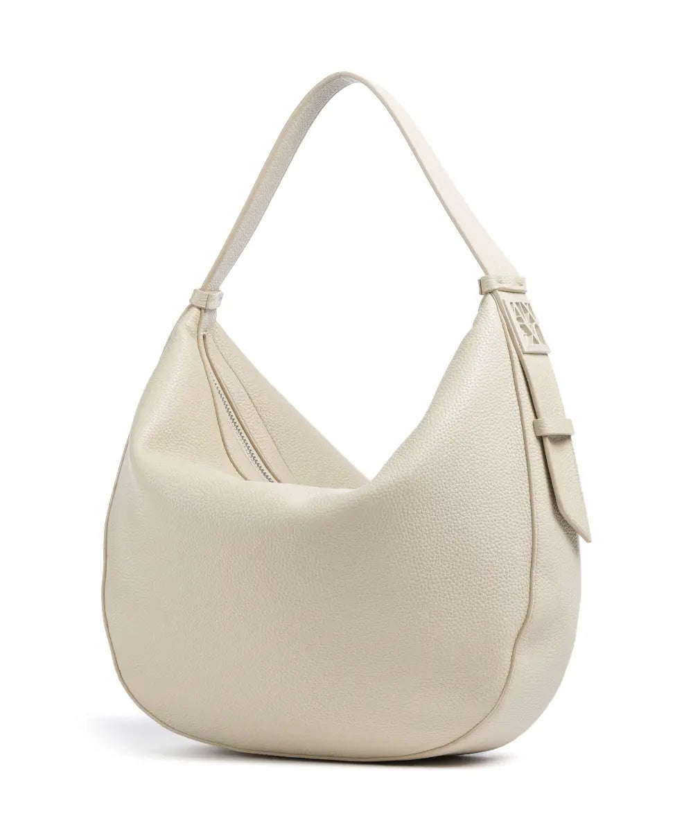 Armani Exchange Susie M Hobo bag imitation leather Off-White