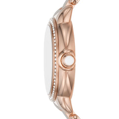 Emporio Armani Women's Three-Hand Rose Gold-Tone Stainless Steel Watch AR11523