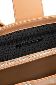 Armani Exchange ASV Trapeze Handbag Camel Rose