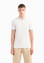 Armani exchange zipped polo shirt