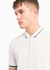 Armani exchange zipped polo shirt