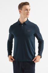 Armani Exchange logo-print cotton polo shirt