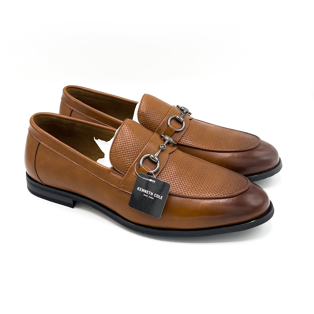 Kenneth Cole Reaction-Meadow Buckle Slip On Men Shoes Brown