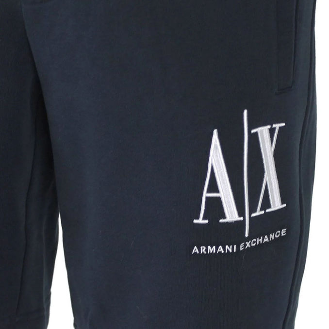 ARMANI EXCHANGE SHORTS WITH EMBROIDERED LOGO