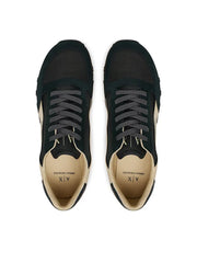 Armani Exchange Men’s Suede Sneakers Jet Set Cream
