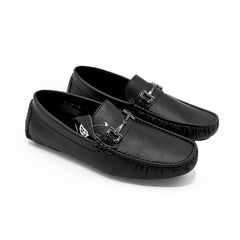 Kenneth Cole Reaction-Bobby Buckle Slip On Black Men Shoes