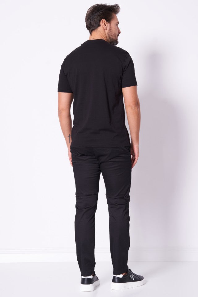 ARMANI EXCHANGE Black cotton T-shirt