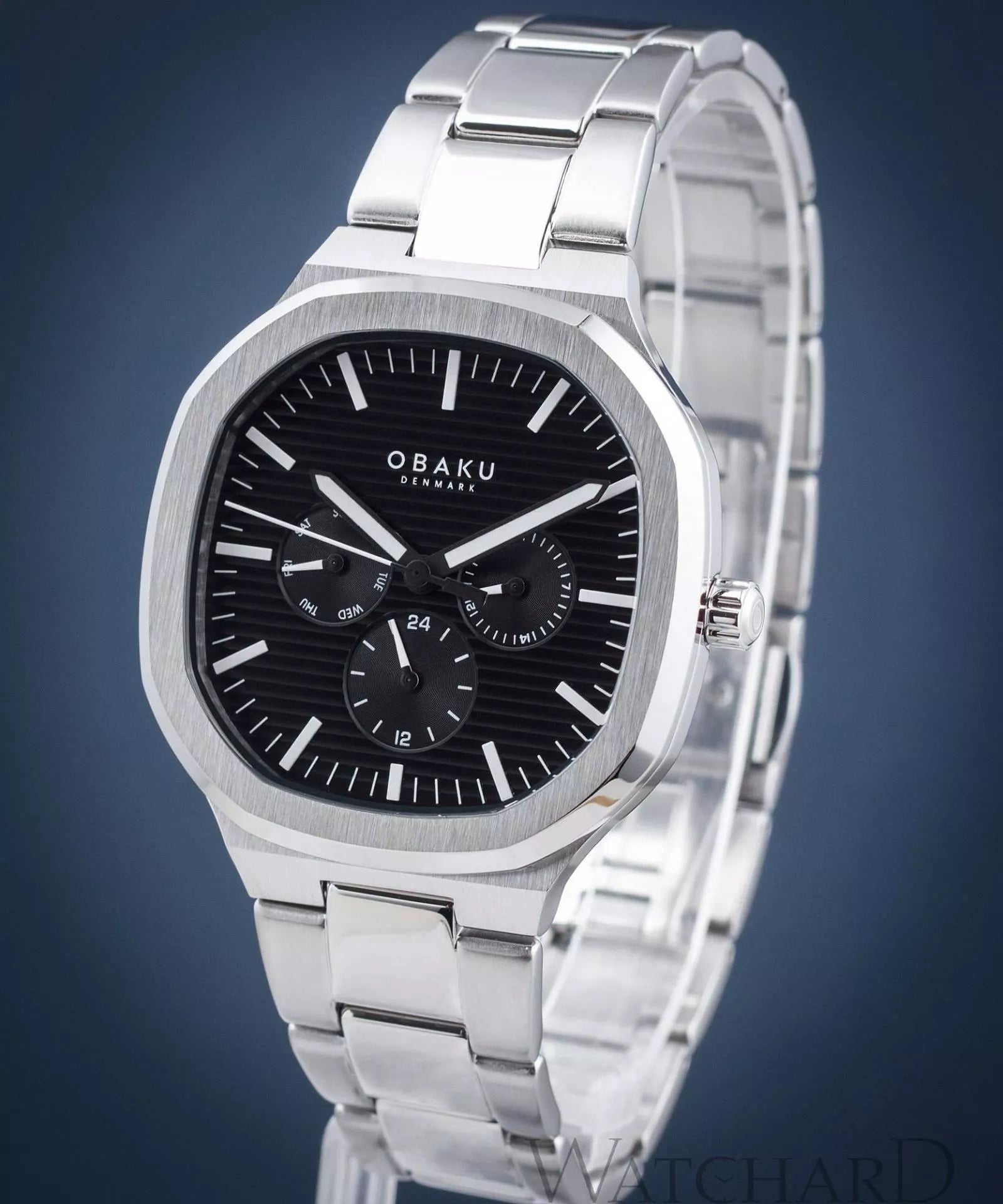 Obaku ILD Blacksteel watch V275GMCBSC