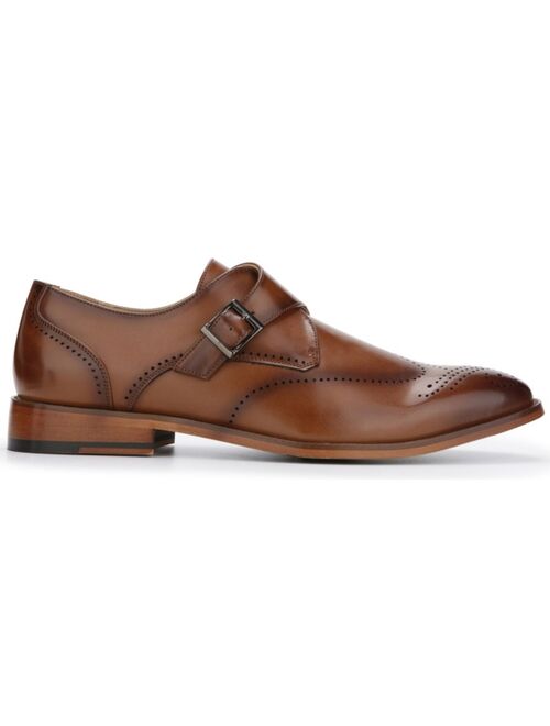 Kenneth Cole Men Shoes-LOAFER Unlisted Cognac Cheer Single Monk