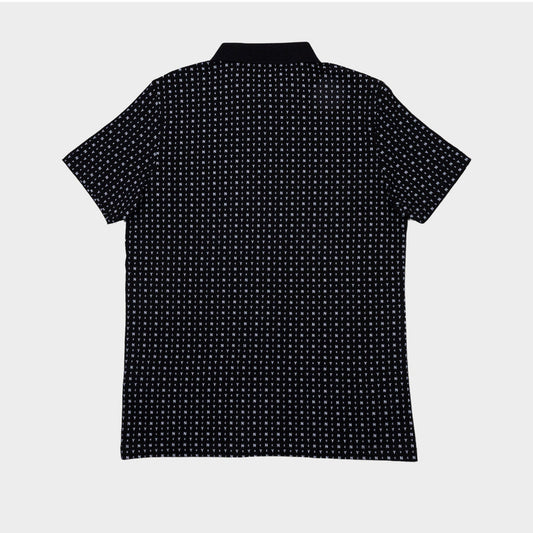 Kenneth Cole Polo Shirt-Black Alphabet