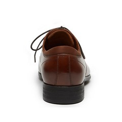Kenneth Cole Men Shoes-Levin Leather Lace Up - Cognac