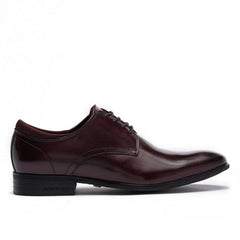 Kenneth Cole Levin Leather Lace-Up shoe in Bordeaux – men's dress shoes