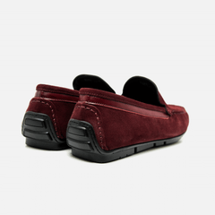 Roberto Cavalli Men Shoes-Red Suede Logo