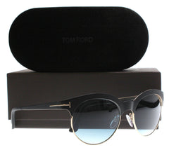 New Tom Ford Sunglasses Men TF 438 Black 05P Angela 53mm