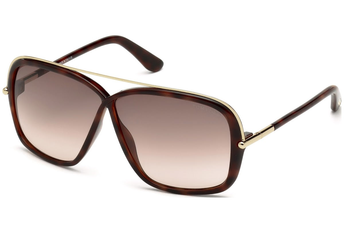 TOM FORD BRENDA FT0455 C62 52F (DARK HAVANA / GRADIENT BROWN)